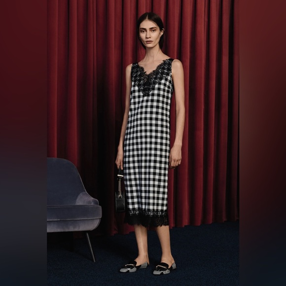 BOSS Haminka1 Check Sheath Dress – NWT Size 38 | Retail $750 - Picture 2 of 9